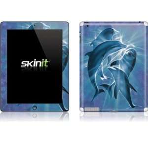  Gleaming Blue Dolphins skin for Apple iPad 2: Computers 