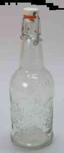 16 oz. EZ Cap Clear Swing Top Bottles, Case of 12  