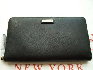 Kate Spade LA CASITA NEDA Black Leather Wallet $195  