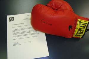 Rare Cassius Clay Signed Boxing Glove Muhammad Ali  