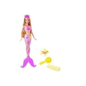  BARBIE Splash & Style Mermaid Doll with Angel Fish: Toys 