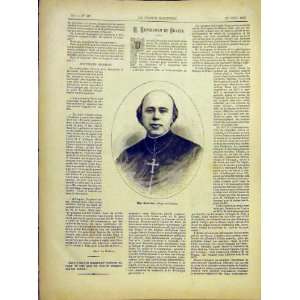  Portrait Sourrieu Chalons French Print 1882