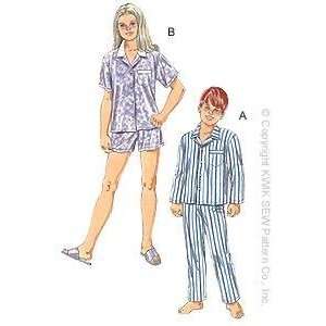   Childrens Classic Pajama Pattern By The Each Arts, Crafts & Sewing