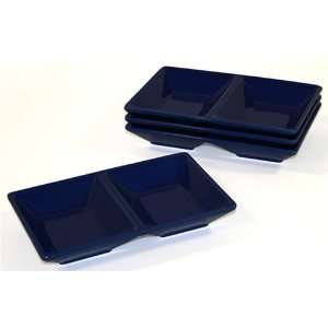  Chantal Small Stackable Party Plate, Indigo Blue: Kitchen 