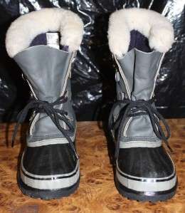 SOREL CARIBOU KAUFMAN SNOW WINTER BOOTS w/ WOOL LINERS  MENS SIZE 7 