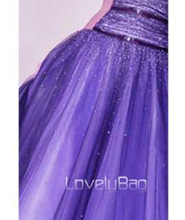 Purple Brilliant Formal Party Gown Evening Prom Dress  