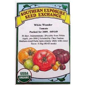   White Wonder Certified Organic Seeds 40 Seeds: Patio, Lawn & Garden