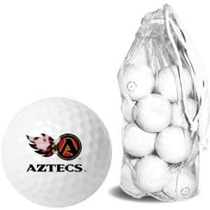   State Aztecs SDSU NCAA Clear Pack 15 Golf Balls