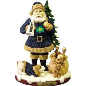   Dame Fighting Irish Santa Christmas Cheer Figurine