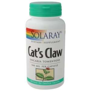  Solaray   Cats Claw, 540 mg, 100 capsules: Health 