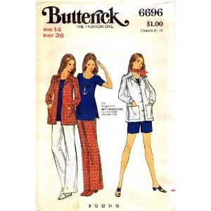  Butterick 6696 Vintage Sewing Pattern Maternity Shirt Top 