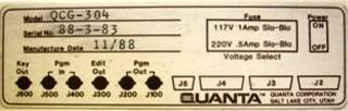 Quanta CG Character Generator QCG 304 & QuantaFont  