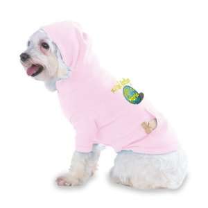 surfing Rock My World Hooded (Hoody) T Shirt with pocket for your Dog 