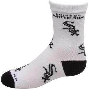  MLB Chicago White Sox Preschool Allover Crew Socks   White 