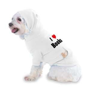  I Love/Heart Books Hooded (Hoody) T Shirt with pocket for 