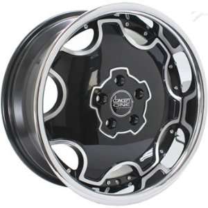 Concept One Dynasty 18x8 Black Wheel / Rim 5x4.5 with a 40mm Offset 