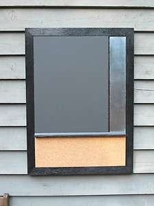 Chalkboard organizer with cork and magnetic surfaces  