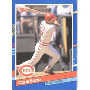  1991 Donruss # 153 Chris Sabo Cincinnati Reds Baseball 