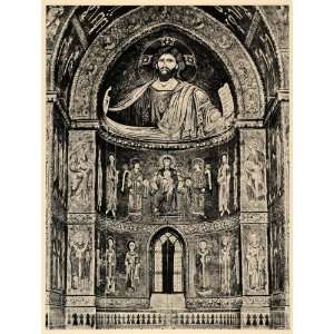   Italy Jesus Christ Mosaic Art   Original Photogravure