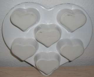 CHAPARRAL POTTERY USA HEART SHAPED APPLE MUFFIN PAN  