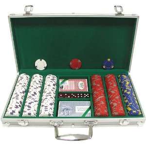  300 13 gm Pro Clay Casino Chips w/ Aluminum Case Sports 