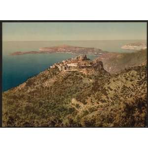   Reprint of General view, Èze and St. Jean, Riviera