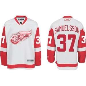  Samuelsson #37 Detroit Red Wings Reebok Premier ROAD 