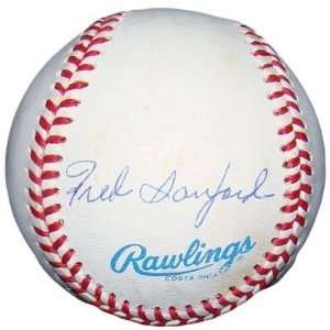 Fred Freddie Sanford SIGNED Official AL Baseball JSA #G07604 YANKEES 