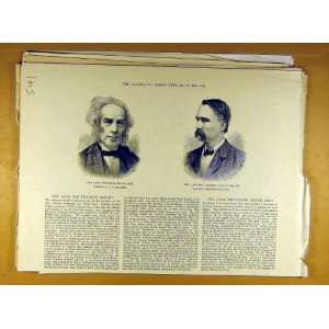   1888 Levi Law Reformer Bright Telegraph Engineer Print