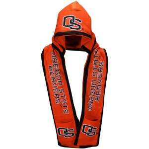    NCAA Oregon State Beavers Orange Hooded Knit Scarf