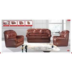  Sofa Bed 601 Brown Leather by ESF