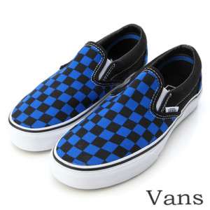VANS Slip On (Checkerboard) Princess Blue Shoes #V261A  