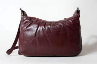 Vtg 70s/80s Aigner Leather Shoulder Purse Bag Metal Zip  