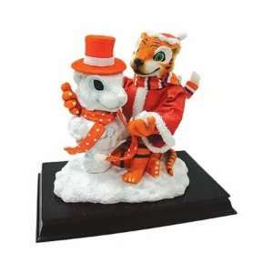   Clemson Tigers Mascot & Snowman Clothic Figurine