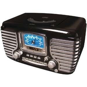  CROSLEY RADIO CR612 BK CORSAIR ALARM CLOCK/RADIO COYCR612B 