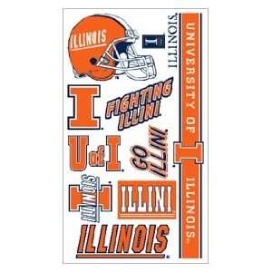  Illinois Illini Tattoo Sheet *SALE*: Sports & Outdoors