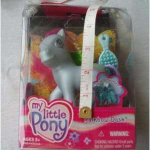   My Little Pony Rainbow Dash with Special Ponytail Holder: Toys & Games