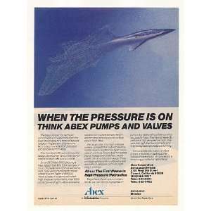   1987 Abex Jet Aircraft Hydraulic Pumps Valves Print Ad: Home & Kitchen
