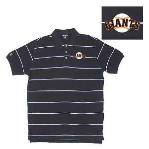  San Francisco Giants MLB Classic Pique Stripe Polo Shirt 