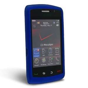  RIM 9520 Skin Cover Case   Dark Blue Cell Phones 