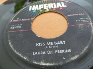 LAURA LEE PERKINS FEMALE ROCKABILLY ROCKER IMPERIAL LBL X5493 KISS ME 
