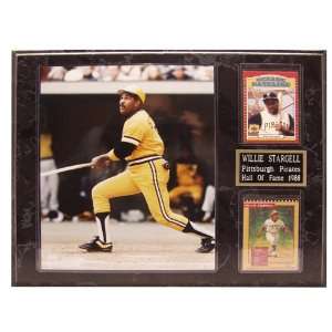  MLB Pirates Willie Stargell 2 Card Plaque: Sports 