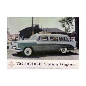   : 1956 DODGE STATION WAGON Sales Brochure Literature Book: Automotive