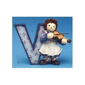  V is for Violin   Raggedy Ann Figurine **See below**