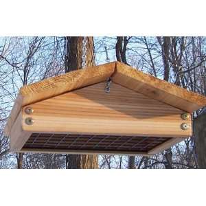  Stovall 3SW Wood Up Side Down Suet Feeder Patio, Lawn 