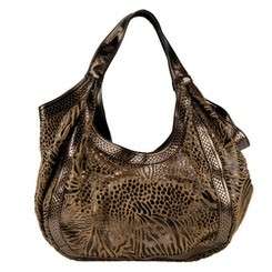 new brown bronze zebra print votatile purse soft animal short