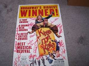 14x22 Kiss Me Kate autographed Poster 23 sigs  