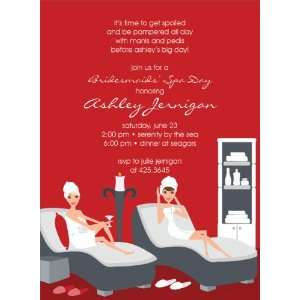  Spa Day Berry Spa Party Invitation: Everything Else