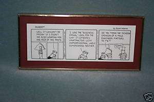 Dilbert Comic Strip Desk Art   Classcom Limited Edition  