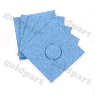 5pcs Soldering Iron Tip Welding Cleaning Sponge Blue  